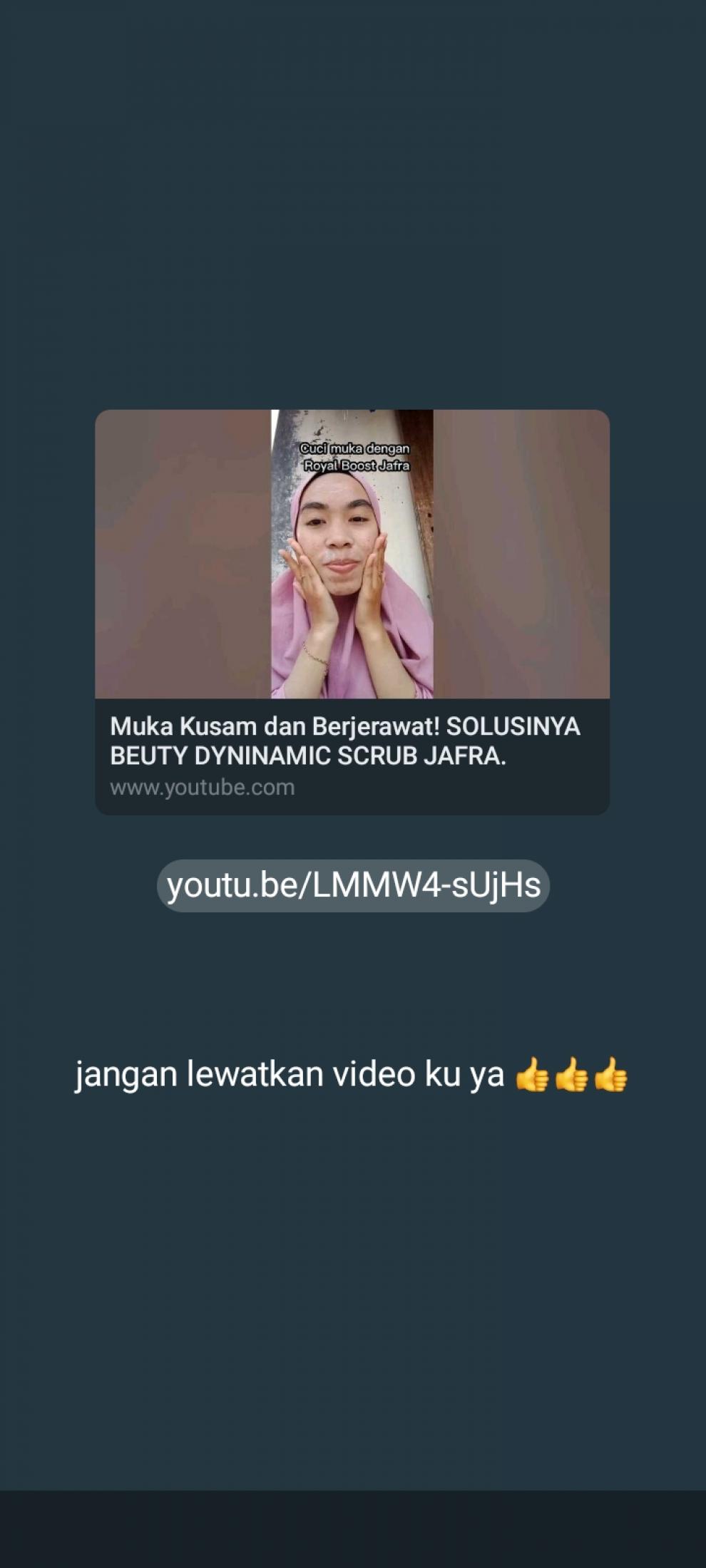 Muka Kusam dan Jerawat! Solusinya Beauty Dynamics Scrub Jafra.