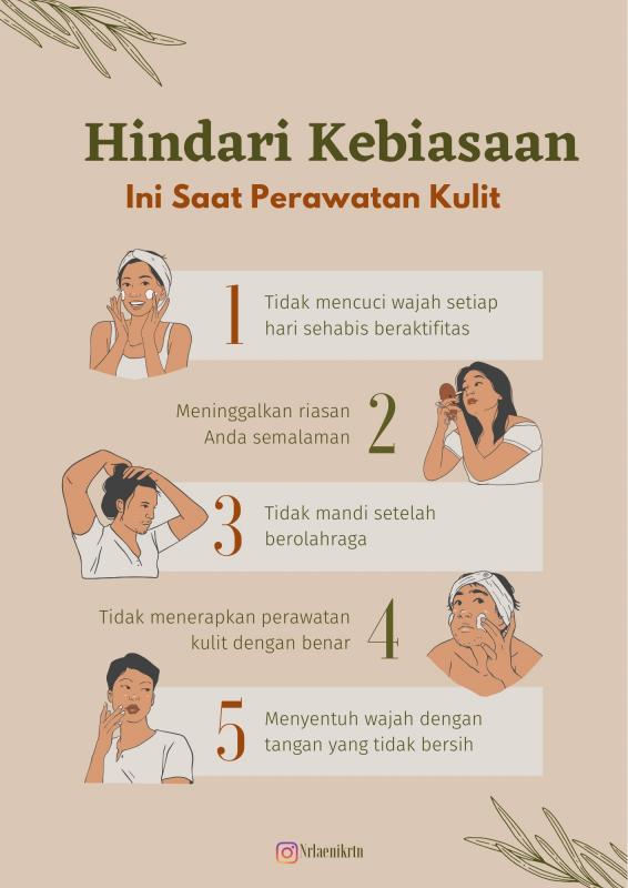 Tips menjaga kulit wajah tetap sehat, harus hindari kebiasaan seperti ini?