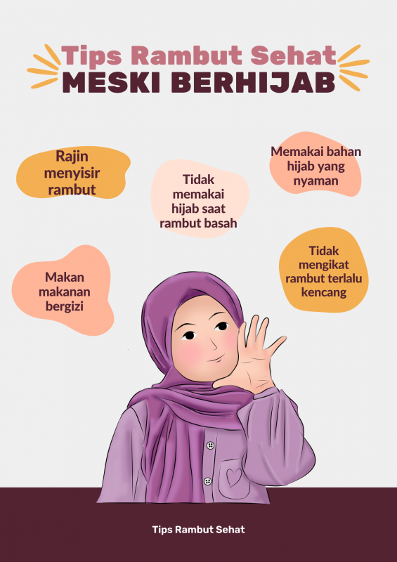 Tips Rambut Sehat Meski Berhijab        